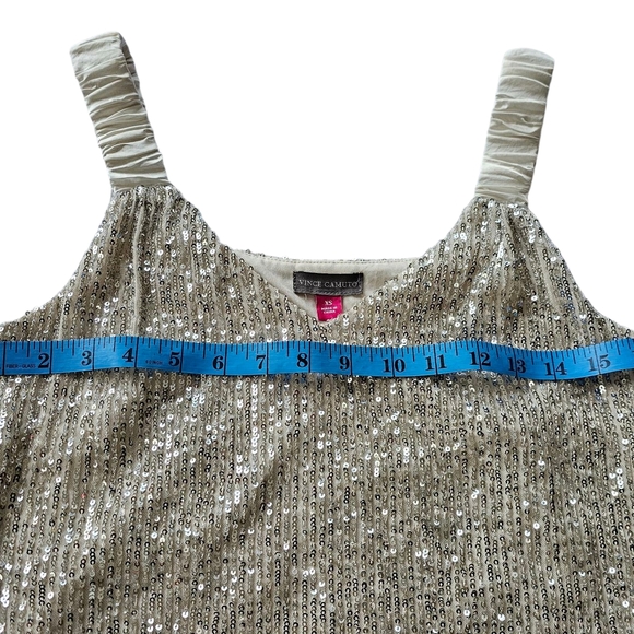 Sequin Embellished Cream Top - Picture 6 of 6